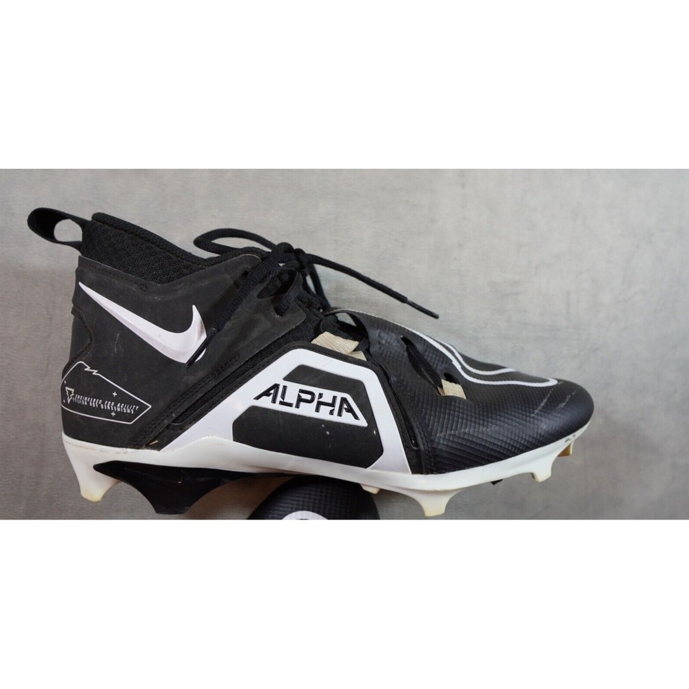 Nike Alpha Menace Pro 3 Football Cleats‎ Sz 11.5 Black CT6649-001 Agility System